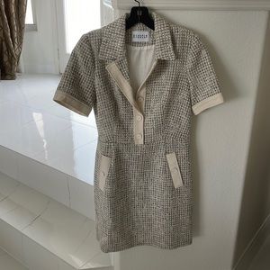 Claudie Pierlot Womens Divers Ranila Cotton-Blend Mini Dress